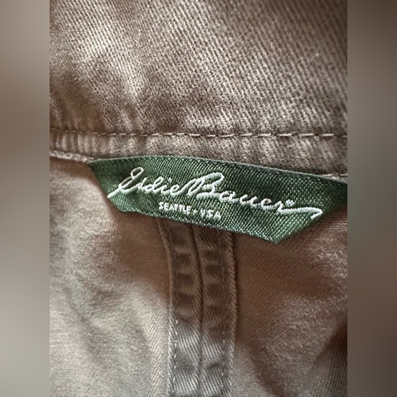 Eddie‎ Bauer Brown Military Style Field Jacket Coat Women size XSP - Picture 7 of 11